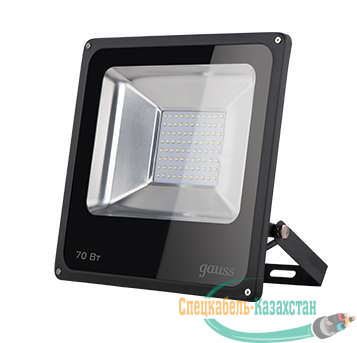 Прожектор светодиодный Elementary LED 70Вт IP65 6500К черн. Gauss 613100370