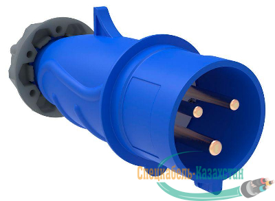 Вилка эл. каб. 16А 2P+PE 220В IP44 MAGNUM ССИ-013 ИЭК PSN01-016-3