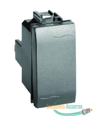 Переключатель 1-кл. 1мод. Brava 16А IP20 черн. DKC 77011N