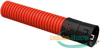 Труба гофрированная двустенная ПНД d63 с муфтой красн. (уп.50м) ИЭК CTG12-063-K04-050-R