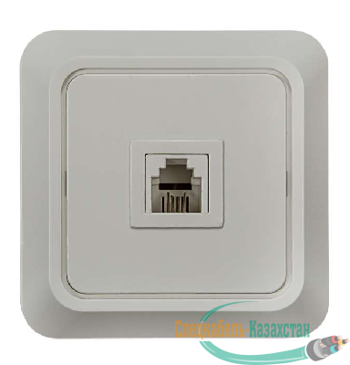 Розетка телефонная BOLLETO накл. 7034 бел. ASD / IN HOME 4690612000398