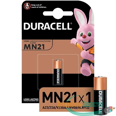 Элемент питания алкалиновый A23/MN 21 для пультов сигнализаций BP-1 Duracell 00000746