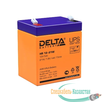 Аккумулятор UPS 12В 5А.ч Delta HR 12-21 W