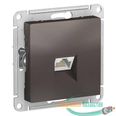 Механизм розетки компьютерной ATLAS DESIGN RJ45 мокко SchE ATN000683