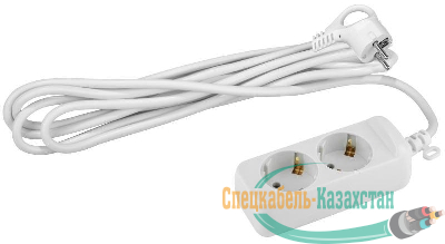 Удлинитель 2х3м с заземл. 10А IP20 UX-2e-3m ПВС 3х0.75 Эра Б0038573