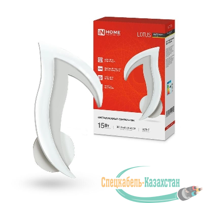 Светильник светодиодный ELEGANT LOTUS STEP COLOR 15Вт 3000-6500К 1200лм 230В бел. IN HOME 4690612051420