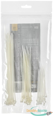 Набор хомутов 2.5х100; 2.5х150; 2.5х200 бел. (уп.75шт) IEK UNH35-N01-075