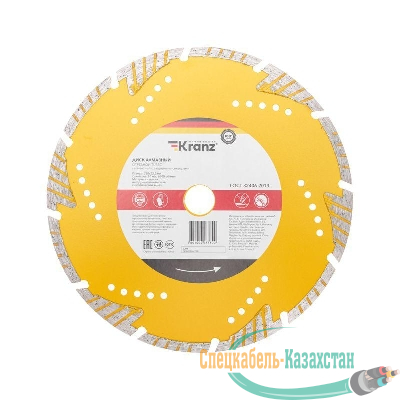 Диск алмазный отрезной сегментный Turbo 230х22.2х10мм KRANZ KR-90-0108