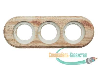 Рамка 3-м ретро пластик. карельская сосна Bironi BF1-630-13/PL
