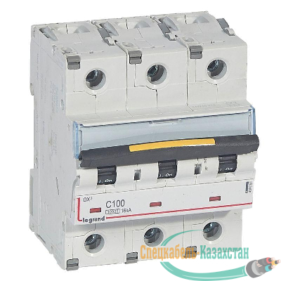 Выключатель автоматический модульный 3п C 100А 16кА DX3 10000 4.5мод. 400В Leg 409281