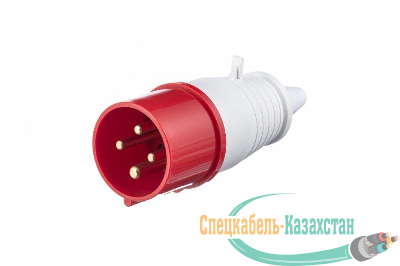 Вилка эл. каб. 16А 3P+E 380В тип. роз. 014 IP44 SchE 26002DEK