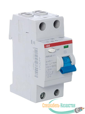 Выключатель дифференциального тока (УЗО) 2п 16А 10мА тип AC F202 ABB 2CSF202001R0160