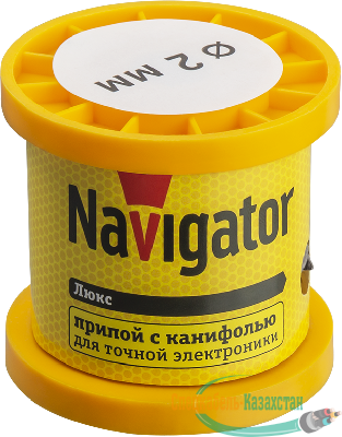 Припой 93 084 NEM-Pos02-61K-2-K100 (ПОС-61; катушка; 2мм; 100 г) Navigator 93084