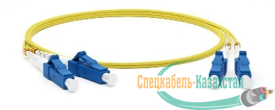 Патч-корд FC-D2-9-LC/UR-LC/UR-H-2M-LSZH-YL волоконно-оптический (шнур) SM 9/125 (OS2) LC/UPC-LC/UPC duplex LSZH 2м Hyperline 28075