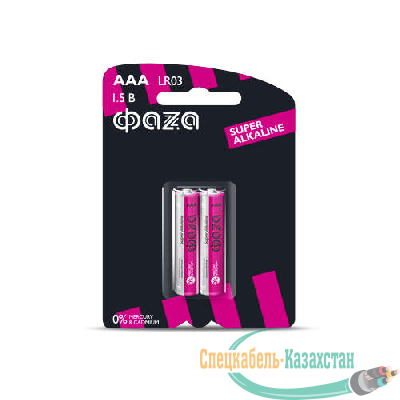 Элемент питания алкалиновый LR03 Super Alkaline BL-2 (уп.2шт) ФАZА 4897062858474
