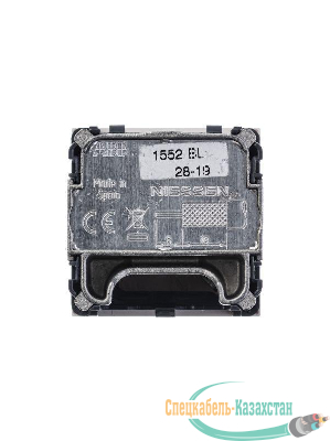 Розетка TV-R-SAT 2мод. Zenit с накладкой бел. ABB 2CLA225130N1101
