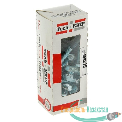 Болт DIN933 с шестигранной головкой М8х25 оцинк. (уп.40шт) Tech-KREP 105208