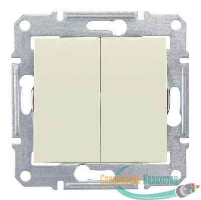 Механизм выключателя 2-кл. СП Sedna 10А IP20 беж. SchE SDN0300147