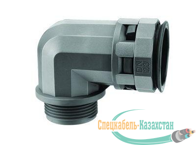 Переходник 90град. труба-коробка DN 12мм М20х1.5 полиамид черн. IP66 DKC PAN12M20N