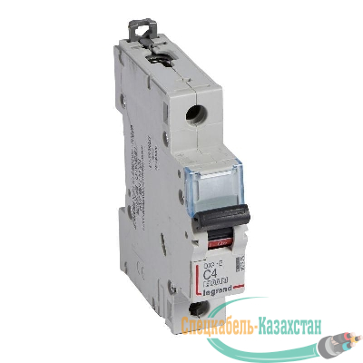 Выключатель автоматический модульный 1п C 4А 6кА DX3-E 6000 1мод. 230/400В Leg 407259