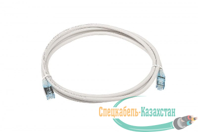 Патч-корд PC-LPM-STP-RJ45-RJ45-C6-2M-LSZH-GY F/UTP экран. кат.6 LSZH 2м сер. Hyperline 42375