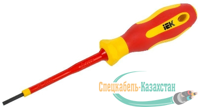 Отвертка диэлектрическая SL2.5х75 Т2 ARMA2L 5 IEK A2L5-SC30-T2-SL-25-075