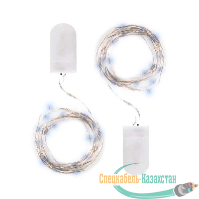Гирлянда DC-G05-20WS2 20LED 2xCR2032 (в компл.) бел. (уп.2шт) ФАZА 5048010
