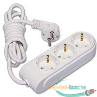 Удлинитель 3х5м с заземл. 16А защ. шторки Makel N3210063