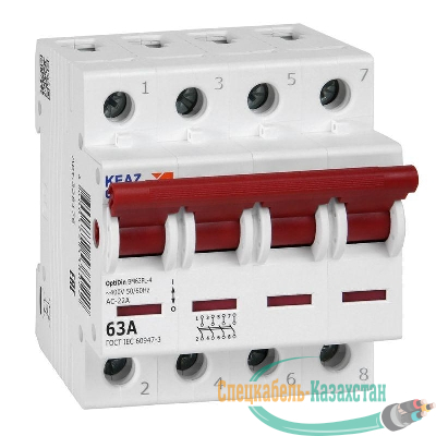 Выключатель нагрузки модульный OptiDin BM63PL-463-УХЛ3 (ВМ63PL) КЭАЗ 328176