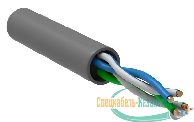 Кабель витая пара U/UTP кат.5 2 пары PVC CCA 1м сер. GENERICA BC1-C502-111-305-G