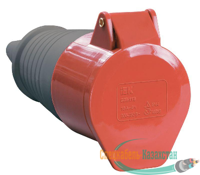 Розетка кабельная 32А 380В 3P+PЕ ССИ-224 IP44 ИЭК PSR22-032-4