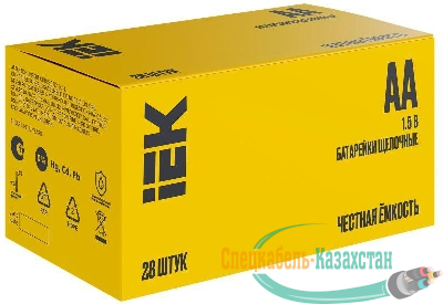 Элемент питания алкалиновый AA/LR6 Alkaline бокс (уп.28шт) IEK ABT-LR06-OP-B28