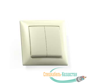 Выключатель 2-кл. СП Селена 10А IP20 С510-379 сл. кость Кунцево 8143