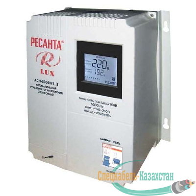 Стабилизатор напряжения АСН-5000 Н/1-Ц 1ф 5кВт настен. IP20 Ресанта Lux 63/6/16