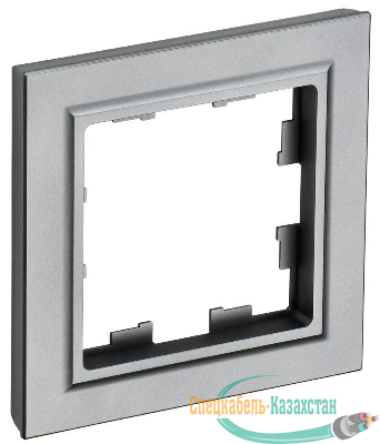 Рамка 1-м BRITE РУ-1-БрС сталь IEK BR-M12-K46