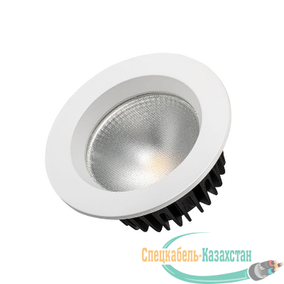 Светильник светодиодный LTD-105WH-FROST-9W Day White 110deg IP44 метал. Arlight 021492