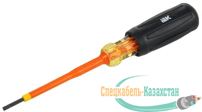 Отвертка диэлектрическая SL2.5х75 Т3 ARMA2L 5 IEK A2L5-SC30-T3-SL-25-075
