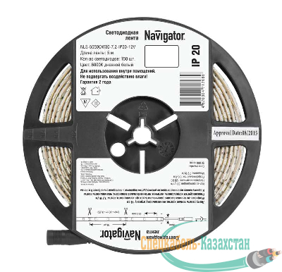 Лента светодиодная 71 766 NLS-5050CW30-7.2-IP20-12V R5 7.2Вт/м (уп.5м) Navigator 71766