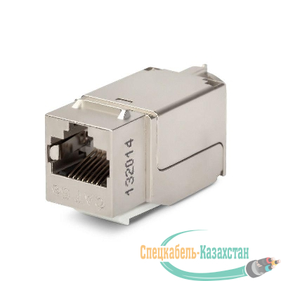 Вставка RJ45 (8P8C) кат.5E экранир. 110 IDC KJNE-8P8C-C5e-90-SH-F-WH заделка с помощью NE-TOOL бел. Hyperline 46659