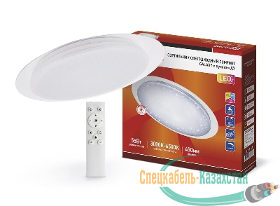 Светильник светодиодный COMFORT GALAXY 55Вт 230В 3000-6500К 4400лм 450х70мм с пультом ДУ IN HOME 4690612035062