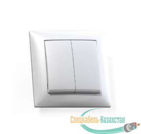Выключатель 2-кл. СП Селена 10А IP20 С510-379 бел. Кунцево 8103