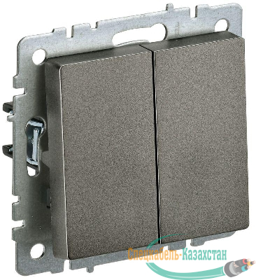 Выключатель 2-кл. СП BRITE ВС10-2-0-БрТБ 10А механизм бронза IEK BR-V20-0-10-K45