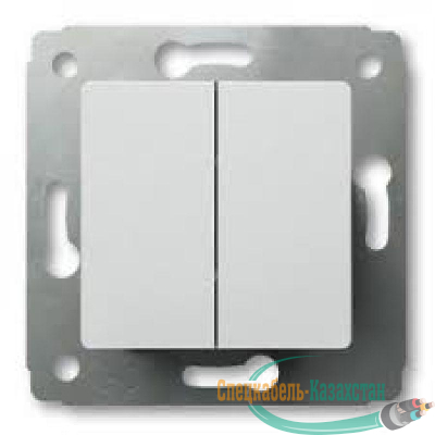 Механизм выключателя 2-кл. СП CARIVA 10А IP20 бел. Leg 773658