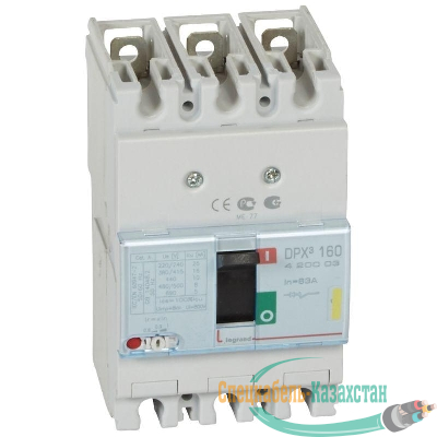 Выключатель автоматический 3п 63А 16кА DPX3 160 термомагнитн. расцеп. Leg 420003