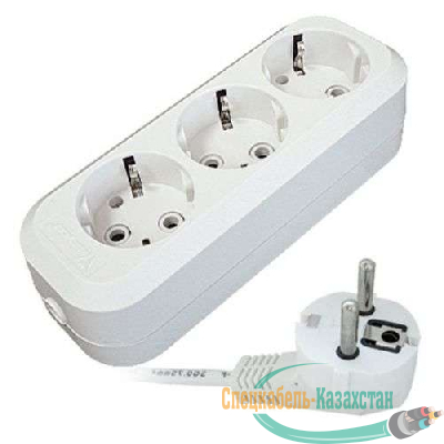 Удлинитель 3х3м с заземл. 16А IP20 Е-303 АБС-пл. ПВС 3х1 UNIVersal 9631977