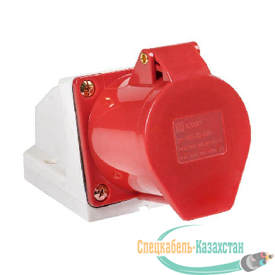 Розетка наруж. уст. 32А 380В 3P+РЕ+N IP44 (125) EKF ps-125-32-380