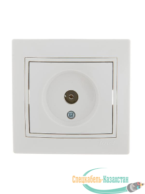 Розетка TV СП Мира оконечная бел./бел. Lezard 701-0202-130