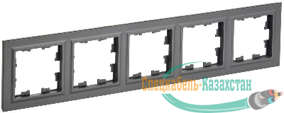 Рамка 5-м BRITE РУ-5-БрГ граф. IEK BR-M52-K53