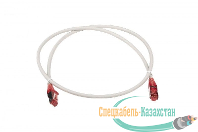 Патч-корд кат.5E F/UTP экранир. LSZH PC-LPM-STP-RJ45-RJ45-C5e-1M-LSZH-GY 1м сер. Hyperline 42308