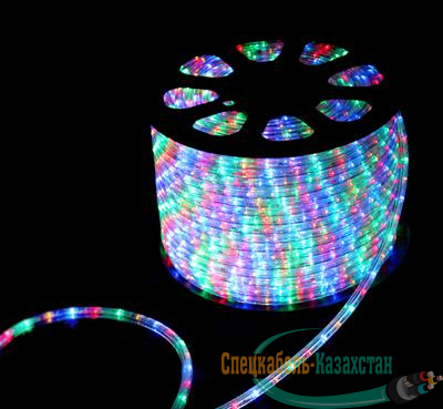 Шнур светодиодный Дюралайт чейзинг круглый 13мм 30LED/м мульти 2Вт/м 220В IP54 (уп.100м) NEON-NIGHT 121-329-6